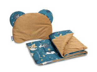 Комплект пледа и подушки Sensillo Caramel Bears цена и информация | Детское постельное бельё | kaup24.ee