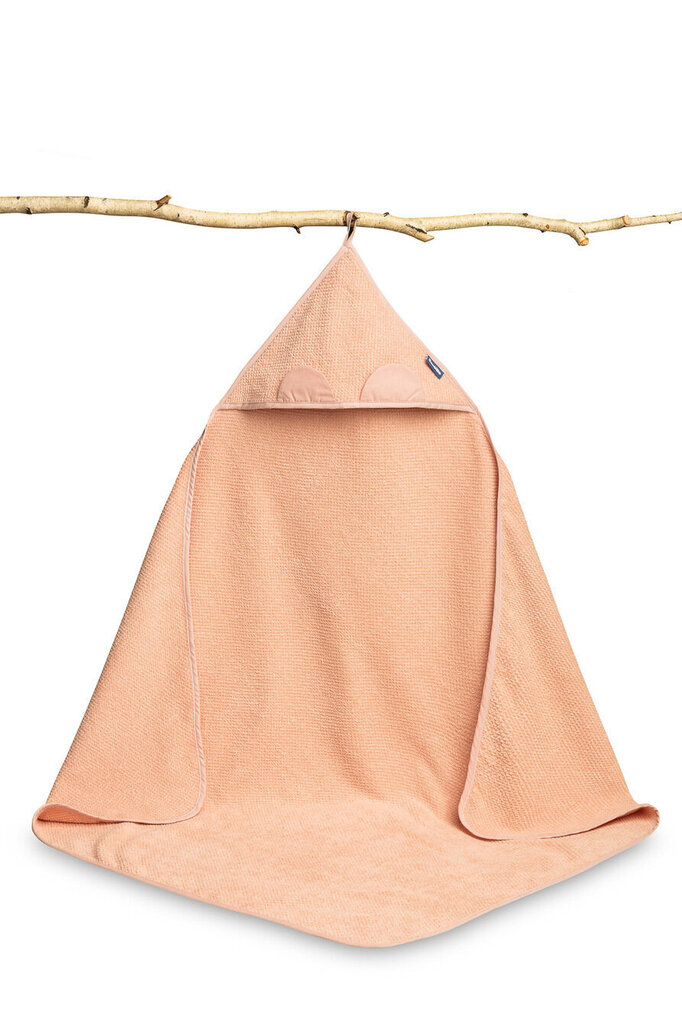 Laste kapuutsiga rätik Sensillo Crepe Teddy, 100x100, roosa hind ja info | Vannitooted | kaup24.ee