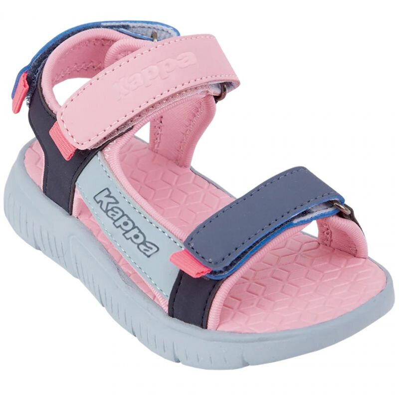 Sandaalid tüdrukutele Kappa 260886Mfk 6117, roosa /hall hind ja info | Laste sandaalid | kaup24.ee