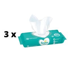 Salvrätikud Pampers Sensitive, 52 tk x 3 tk. pakett hind ja info | Niisked salvrätikud | kaup24.ee