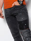 Meeste teksad SKINNY FIT Ombre P1063 must hind ja info | Meeste teksad | kaup24.ee