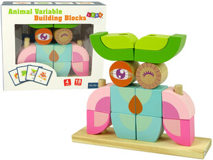 Puidust klotside komplekt - 3D öökull hind ja info | Imikute mänguasjad | kaup24.ee