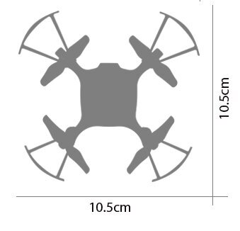 Syma X20-S droon (2,4 GHz, güroskoop, raadius kuni 20 m, 10,5 cm), valge hind ja info | Poiste mänguasjad | kaup24.ee