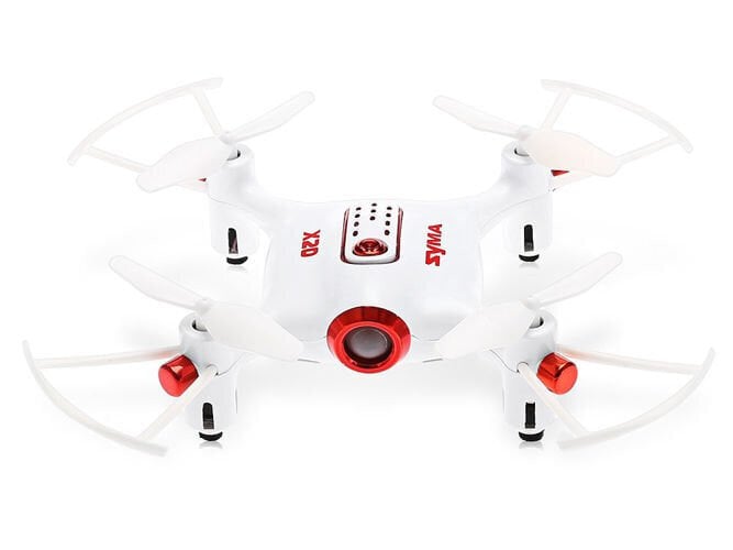 Syma X20-S droon (2,4 GHz, güroskoop, raadius kuni 20 m, 10,5 cm), valge цена и информация | Poiste mänguasjad | kaup24.ee