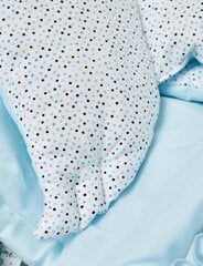 Детский кокон Конфетти, бирюзовый цена и информация | Детские подушки, конверты, спальники | kaup24.ee