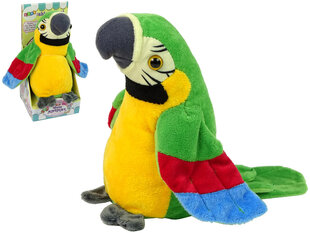 Интерактивный говорящий попугай, зеленый цена и информация | Мягкие игрушки | kaup24.ee