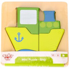 Tooky Toy Mini puidust puzzle, laev hind ja info | Imikute mänguasjad | kaup24.ee