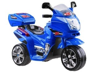 Электрический мотоцикл со светодиодными фарами, синий цена и информация | Электромобили для детей | kaup24.ee