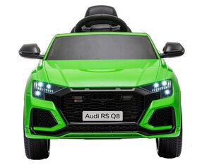 Одноместный электромобиль Audi RS Q8, зеленый цена и информация | Электромобили для детей | kaup24.ee