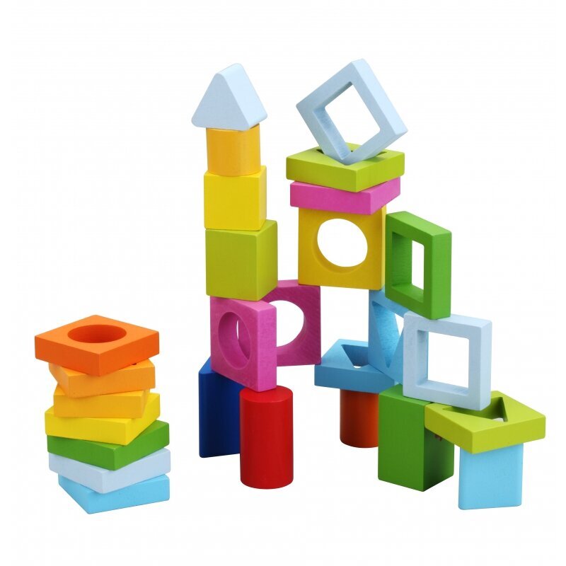 Puidust geomeetriline pusle цена и информация | Arendavad mänguasjad | kaup24.ee