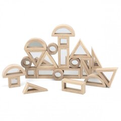 Деревянные зеркальные блоки для головоломок, 24 штуки цена и информация | Пазлы | kaup24.ee