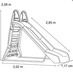 Aia liumägi veejoaga Feber, 285cm цена и информация | Горки и лесенки | kaup24.ee