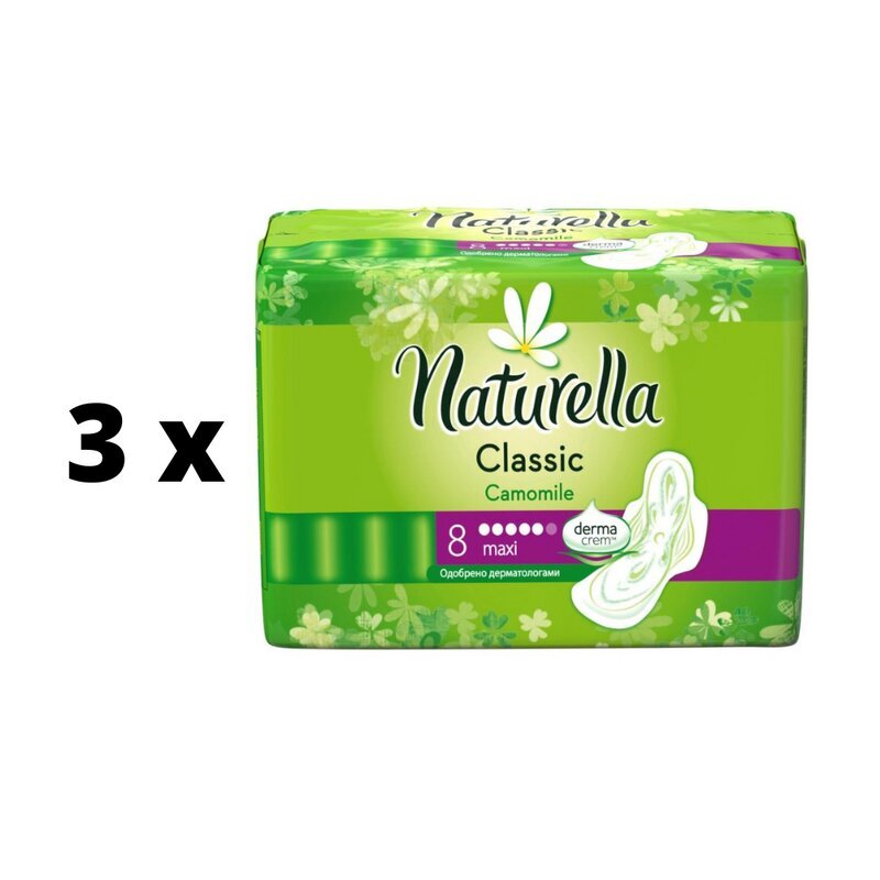 Hügieenilised pakendid NATURELLA Super Plus, 8 tk. x 3 tk. pakett hind ja info | Tampoonid, hügieenisidemed, menstruaalanumad | kaup24.ee