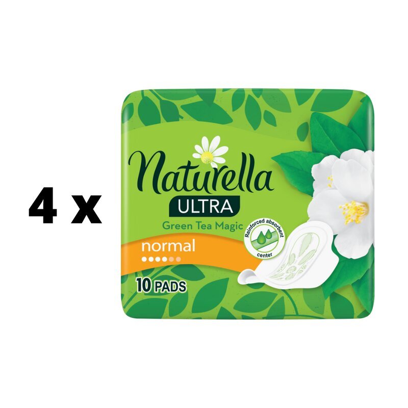 Hügieenilised pakendid NATURELLA Ultra Normal Green Tea, 10 tk. x 4 tk. pakett hind ja info | Tampoonid, hügieenisidemed, menstruaalanumad | kaup24.ee