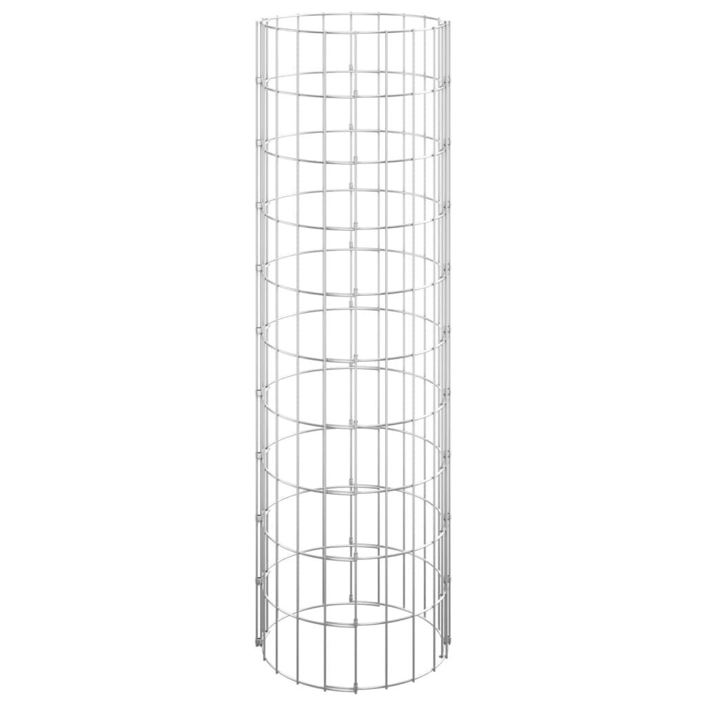 vidaXL ringikujulised gabioon taimelavad 3tk tsingitud teras Ø30x100cm hind ja info | Istutus- ja turbapotid | kaup24.ee