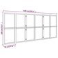 vidaXL 6 paneeliga ruumijagaja, kreemjasvalge, 420 x 180 cm hind ja info | Sirmid ja vaheseinad | kaup24.ee