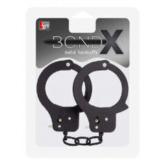 Bondx metal cuffs - black цена и информация | БДСМ и фетиш | kaup24.ee