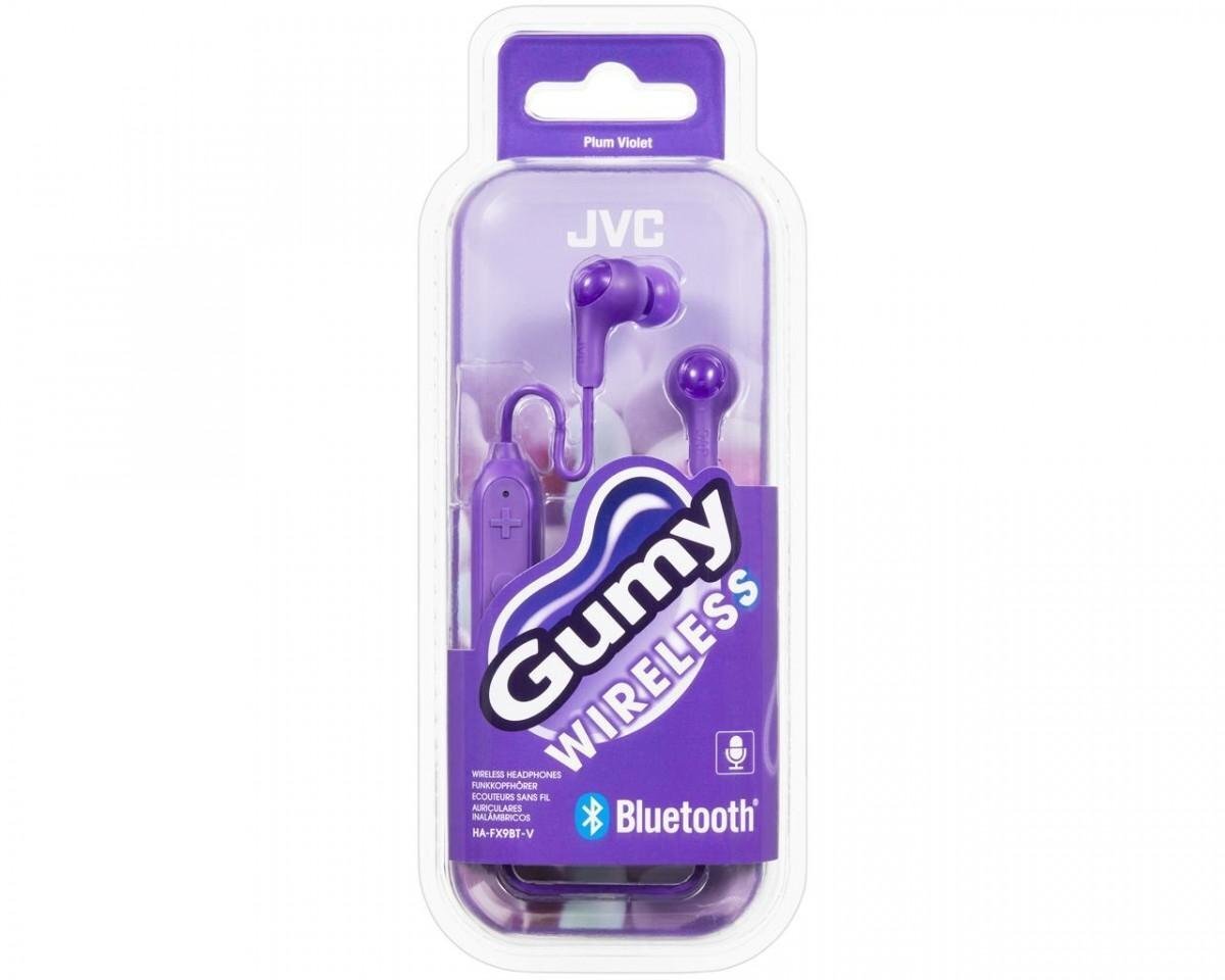 Bluetooth kõrvaklapid JVC HA-FX9BTVE, Bluetooth 4.1, lilla hind ja info | Kõrvaklapid | kaup24.ee