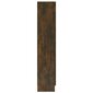 vidaXL vitriinkapp, suitsutatud tamm, 82,5x30,5x150 cm, tehispuit hind ja info | Riiulid | kaup24.ee