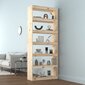 vidaXL raamaturiiul/ruumijagaja, 80 x 30 x 199,5 cm, täismännipuit hind ja info | Riiulid | kaup24.ee