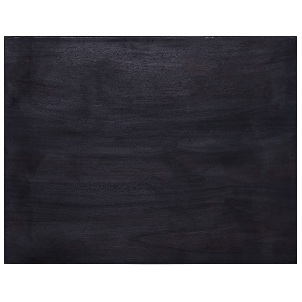 vidaXL kummut, hele must, 45 x 35 x 100 cm, mahagonpuit цена и информация | Kummutid | kaup24.ee