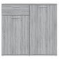 vidaXL puhvetkapp, hall Sonoma tamm, 80 x 36 x 75 cm, tehispuit hind ja info | Elutoa väikesed kapid | kaup24.ee