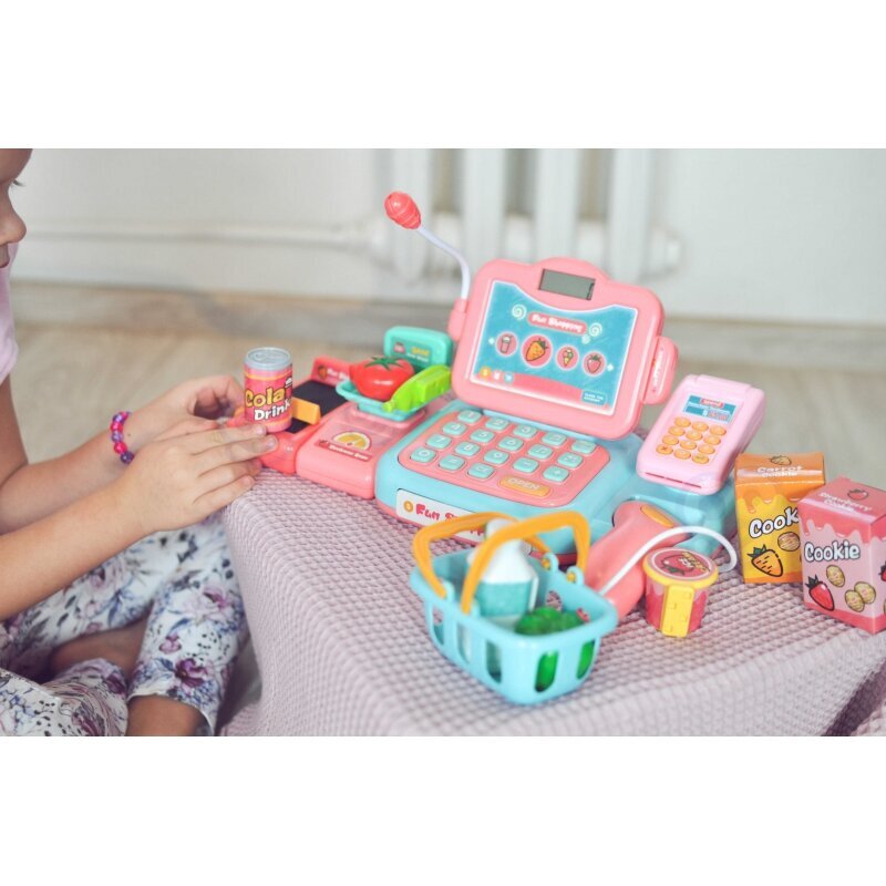 Mängukassa koos tarvikutega, roosa hind ja info | Arendavad mänguasjad | kaup24.ee