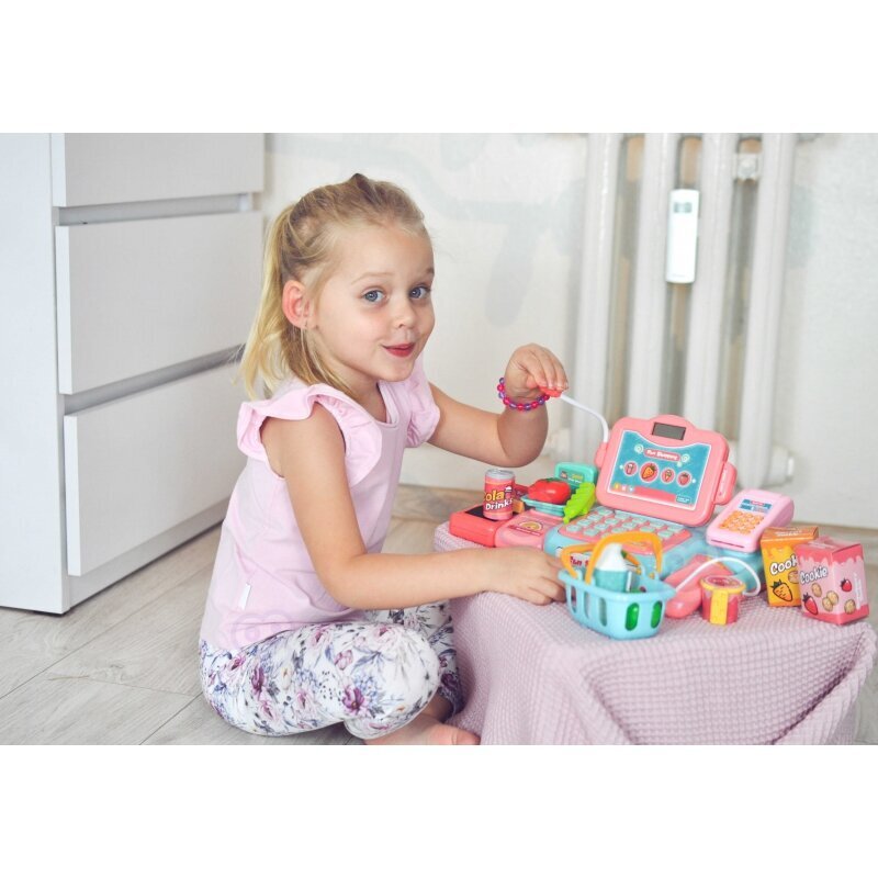 Mängukassa koos tarvikutega, roosa hind ja info | Arendavad mänguasjad | kaup24.ee