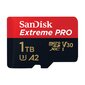 Mälukaart Sandisk Extreme Pro microSDXC 1TB 200/140 MB/s UHS-I U3 (SDSQXCD-1T00-GN6MA) hind ja info | Fotoaparaatide mälukaardid | kaup24.ee