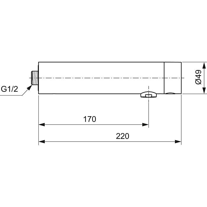 Anduriga veekraan Ideal Standard SENSORFLOW UUS 5,0 l/min, laminaarne, aku, segaveele, kroom A7560AA hind ja info | Vannitoa segistid | kaup24.ee