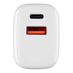 Tactical Base Plug Dual 20W White цена и информация | Зарядные устройства для телефонов | kaup24.ee