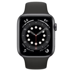 Apple Watch Series 6 44 mm GPS, Space Gray (kasutatud, seisukord A) цена и информация | Смарт-часы (smartwatch) | kaup24.ee