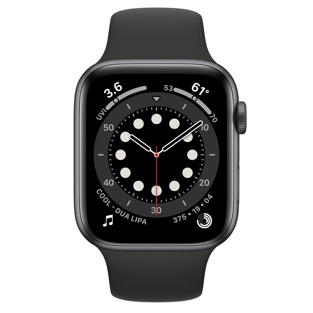 Apple Watch Series 6 44 mm GPS, Space Gray (kasutatud, seisukord A) цена и информация | Nutikellad (smartwatch) | kaup24.ee