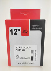 JET kaamera 12" x 1.75 / 2125 AV-32 mm hind ja info | Jalgratta sisekummid ja rehvid | kaup24.ee