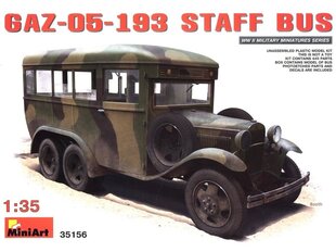 Miniart - GAZ-05-193 Staff Bus, 1/35, 35156 цена и информация | Склеиваемые модели | kaup24.ee