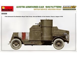 Liimitav mudel MiniArt Austin Armoured Car 1918 Pattern. British Service. Western Front . Interior Kit 1/35 цена и информация | Склеиваемые модели | kaup24.ee