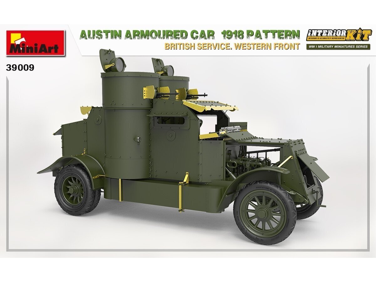 Liimitav mudel MiniArt Austin Armoured Car 1918 Pattern. British Service. Western Front . Interior Kit 1/35 hind ja info | Liimitavad mudelid | kaup24.ee