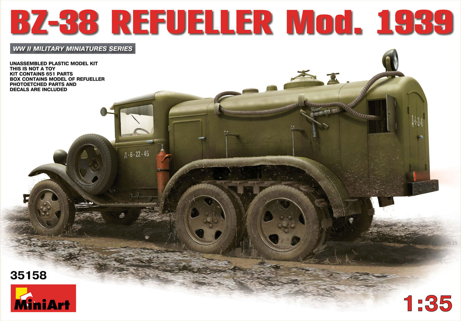 Liimitav mudel MiniArt 35158 BZ-38 Refueller Mod. 1939 1/35 цена и информация | Liimitavad mudelid | kaup24.ee