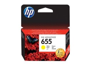 HP 655 Originaal Kollane 1 tk. hind ja info | Tindiprinteri kassetid | kaup24.ee