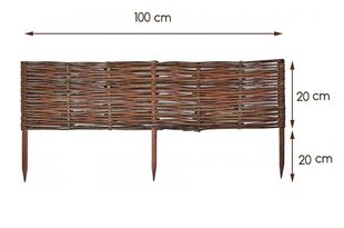 Punutud tara, 120x20 kaina ir informacija | Aiad ja tarvikud | kaup24.ee