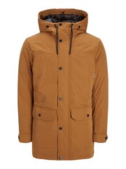 Meeste parka Jack & Jones MJV, 200 g i/karv 12218773*03, pruun 5715310477330 цена и информация | Мужские куртки | kaup24.ee