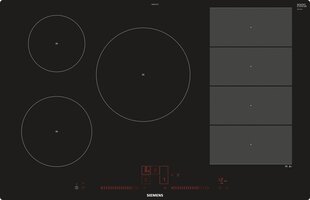 Pliidiplaat Siemens EX801LVC1E Must, Roostevaba teras Sisseehitatud induktsioonpliit 5 põletit цена и информация | Варочные поверхности | kaup24.ee