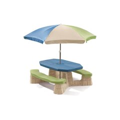 Стол для пикника с зонтиком Step2 цена и информация | Детская садовая мебель | kaup24.ee