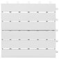 Terrassiplaat 30 tk vidaXL, valge, 30 x 30 cm, akaatsiapuit hind ja info | Terrassipõrandad | kaup24.ee