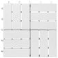 Terrassiplaat 20 tk vidaXL, valge, 30 x 30 cm, akaatsiapuit hind ja info | Terrassipõrandad | kaup24.ee