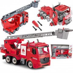 Строительный набор - пожарная машина, 74 элемента цена и информация | Конструкторы и кубики | kaup24.ee