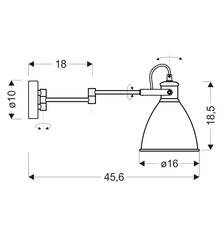 Candellux Espera настенный светильник 21-85238 цена и информация | Настенные светильники | kaup24.ee