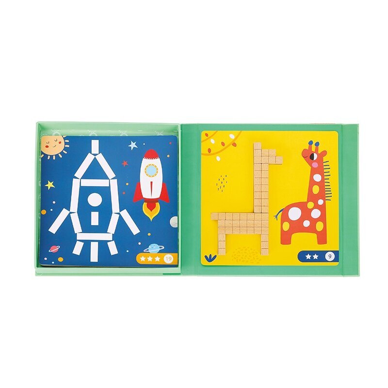Puidust magnetplokid Tooky Toy hind ja info | Imikute mänguasjad | kaup24.ee