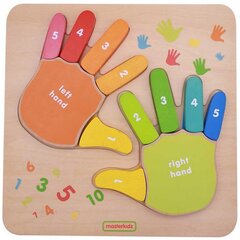 Puidust puzzle - käed Masterkidz hind ja info | Imikute mänguasjad | kaup24.ee