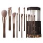 Eigshow Ecopro 12-osaline pintslikomplekt Eco Coffee Makeup цена и информация | Meigipintslid, -käsnad | kaup24.ee